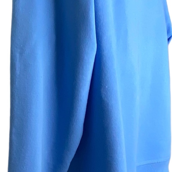 Champion Men's Fleece M Powder Blue Sweatshirt Gray Collar Long Sleeves Casual - Picture 3 of 9